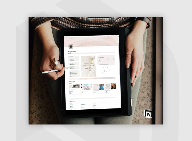 Notion Template Blog Planner