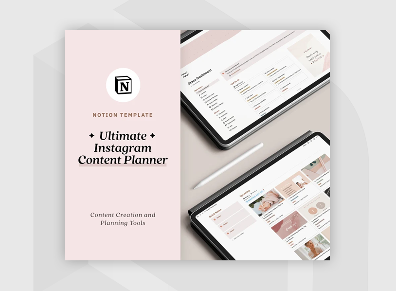Notion Template Instagram Content Planner