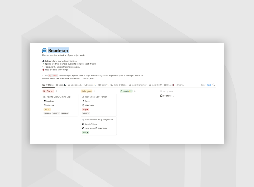 Roadmap