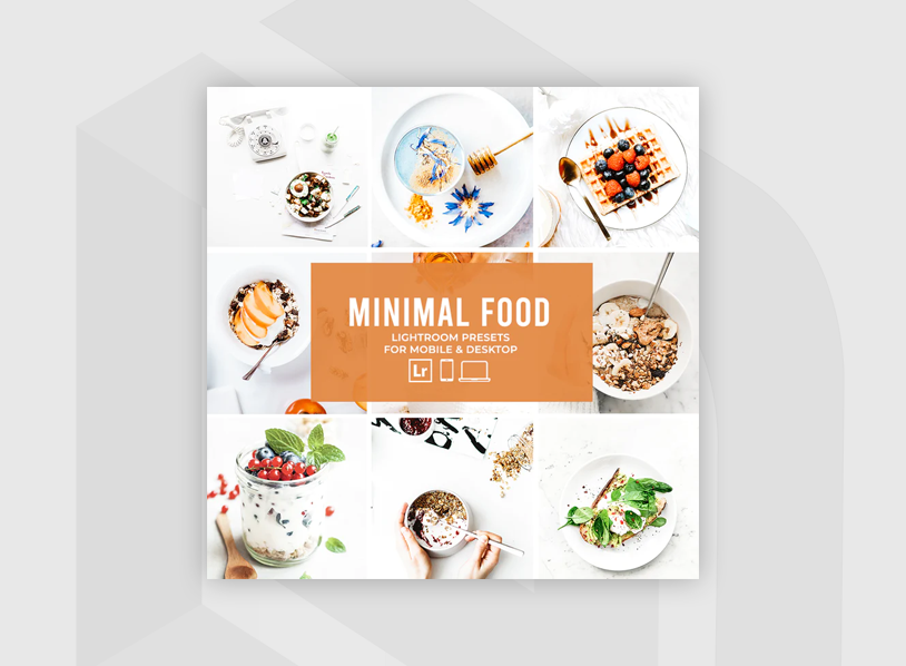 Minimal Food Lightroom Presets Collection 