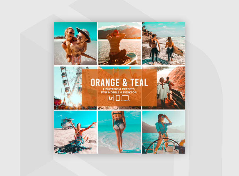 Orange & Teal Lightroom Presets collection 