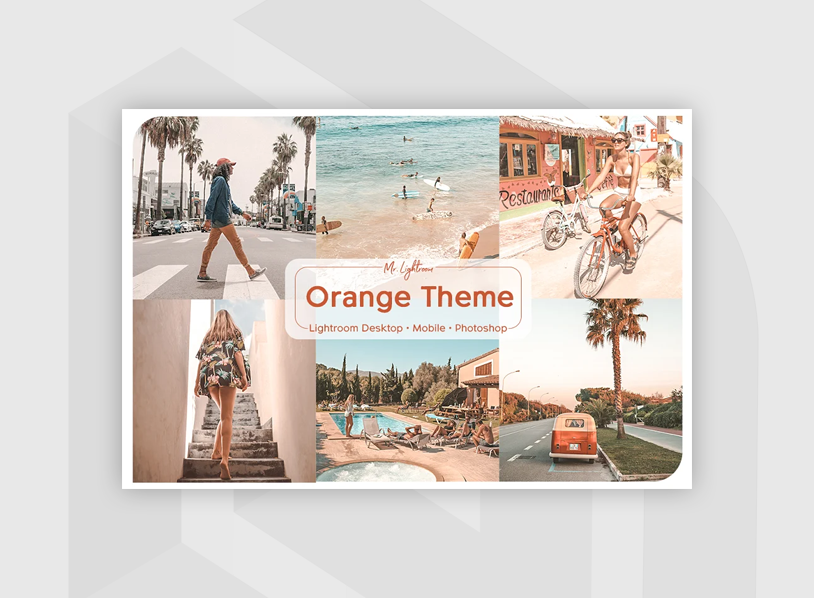 Orange Theme Lightroom Presets