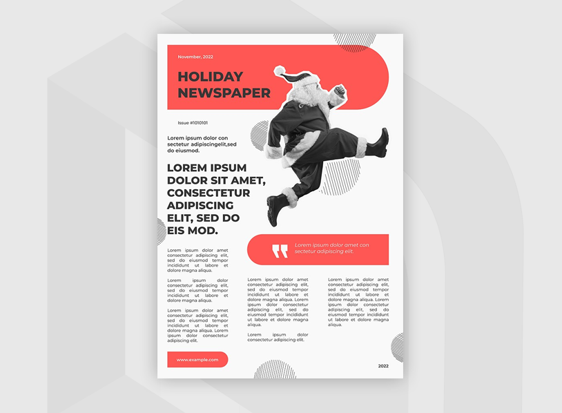 Simple Holiday Newspaper