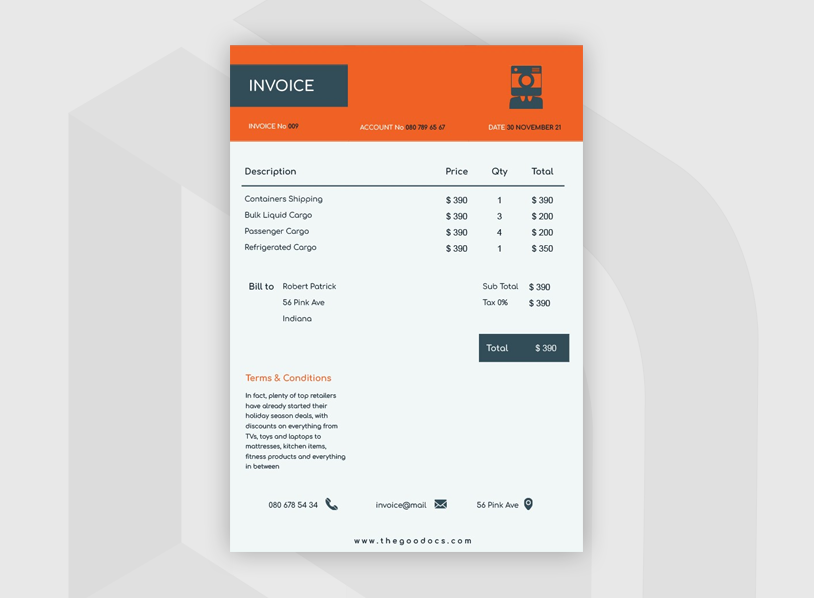 Cargo Invoice