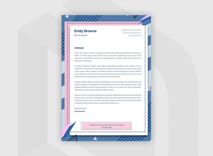 Cute Personal Letterhead