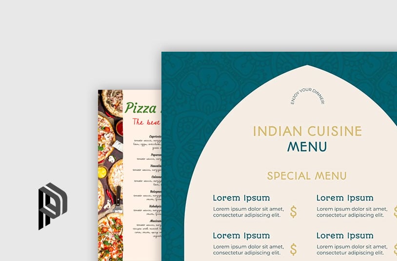 Google Docs Restaurant Menu Templates