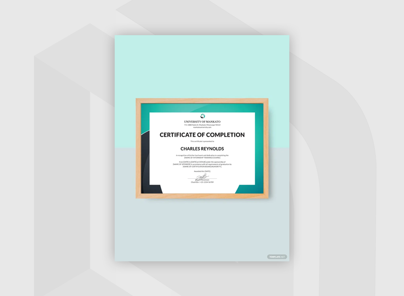 HR Internship Completion Certificate