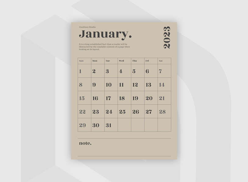 Modern School Calendar