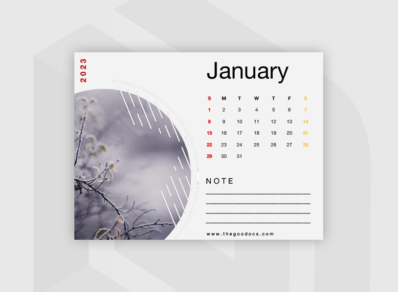 Nature Desk Calendar 2023