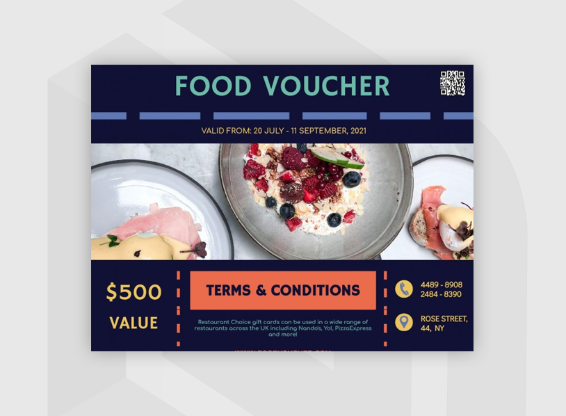 Restaurant Gift Certificate