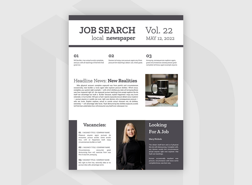 Job Search Newspaper
