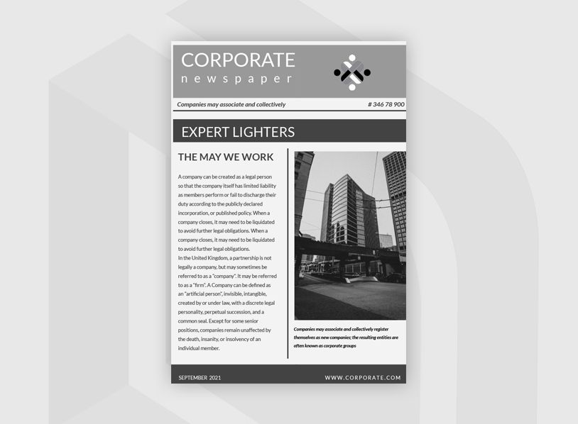 Perfect Corporate Newspaper