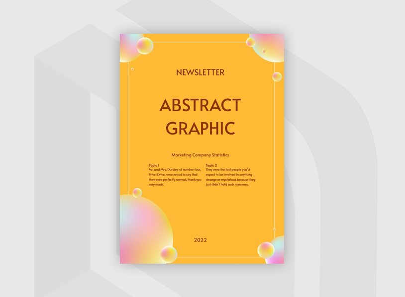 Bright Yellow Newsletter