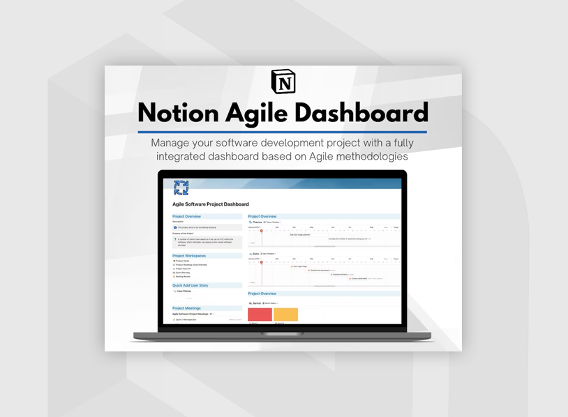 Agile (Scrum) Project Management Notion Template 