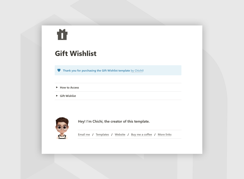 Gift Wishlist
