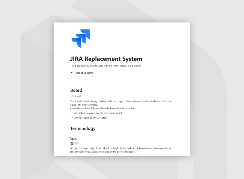 JIRA Replacement System