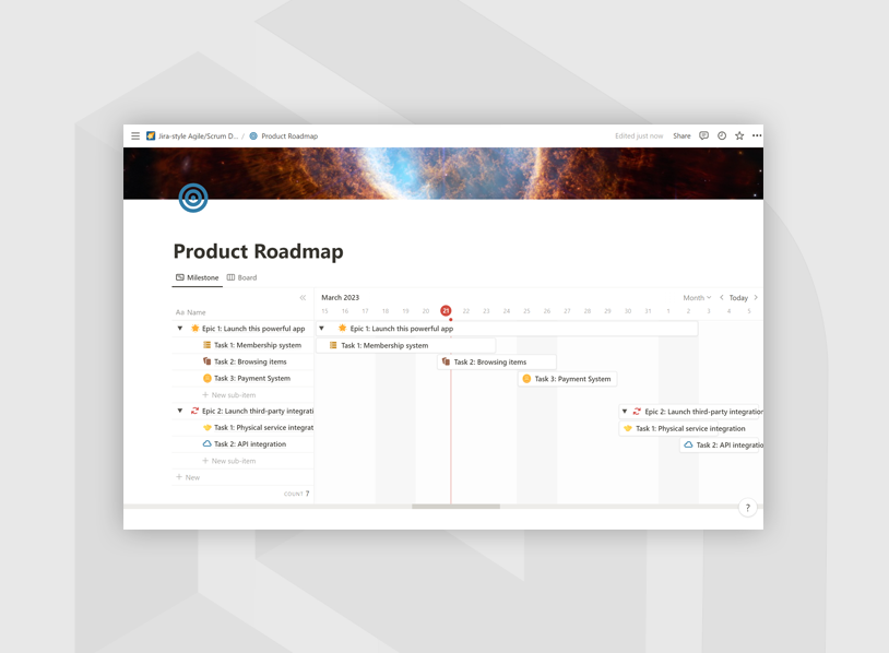 Jira-like Agile/Scrum Development Board
