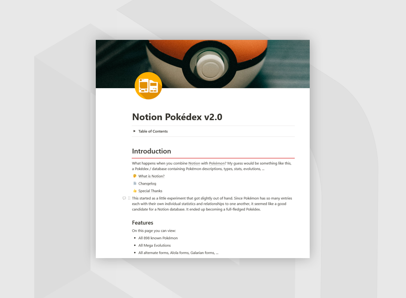 Notion Pokédex v2.0