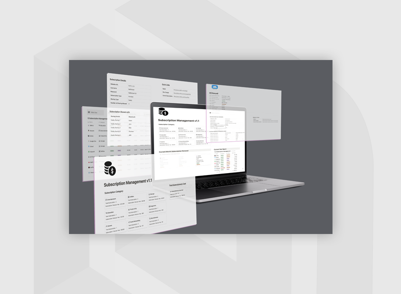 Notion Subscription Management