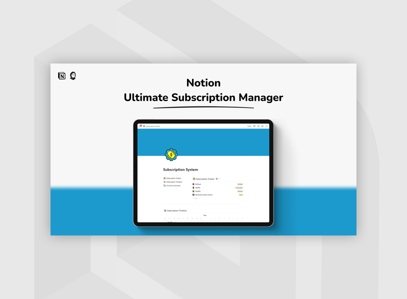 Notion Ultimate Subscription Manager
