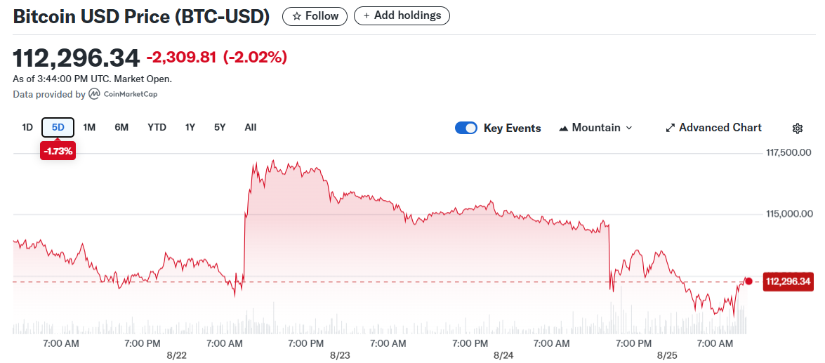 Bitcoin USD Price (BTC-USD)