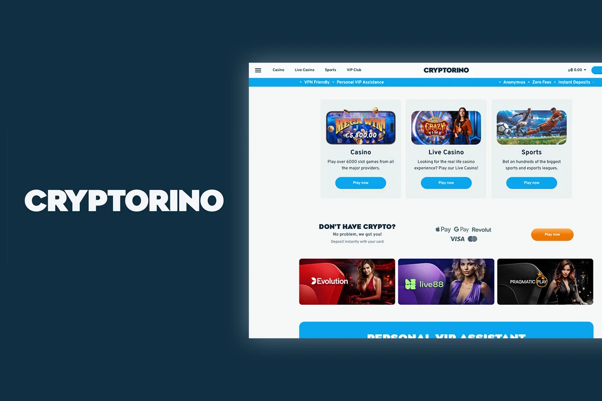 Cryptorino Review: Crypto Casino With 100% Bonus + 50 Free Spins!