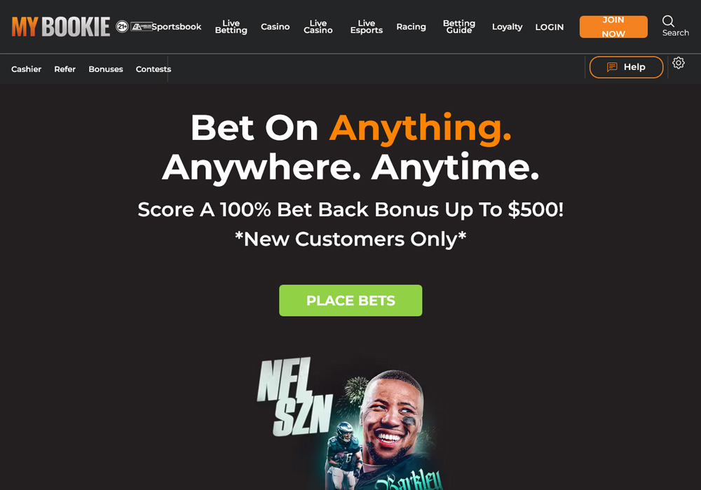 MyBookie Homepage