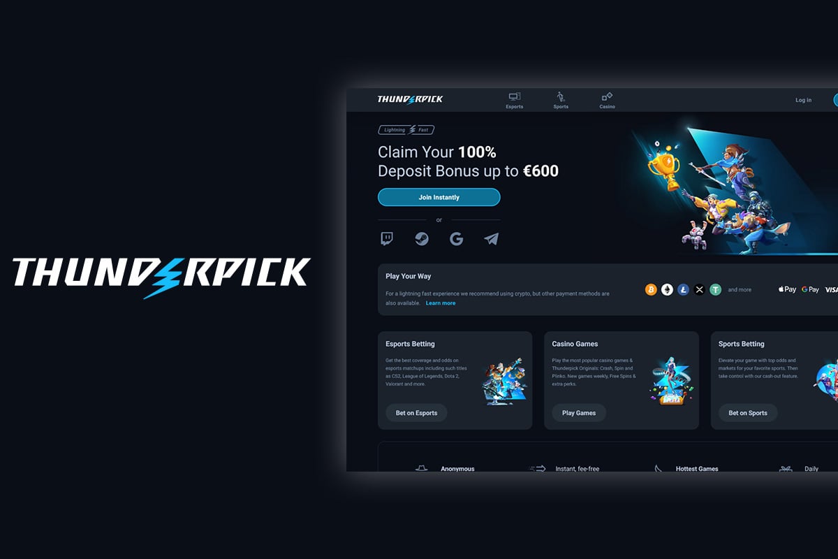 Thunderpick Review: Crypto Casino & eSports Betting With 100% Welcome Bonus
