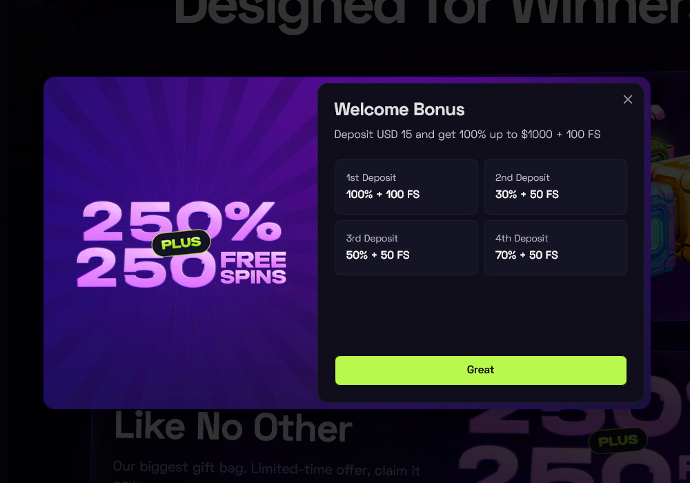 Welcome Bonuses